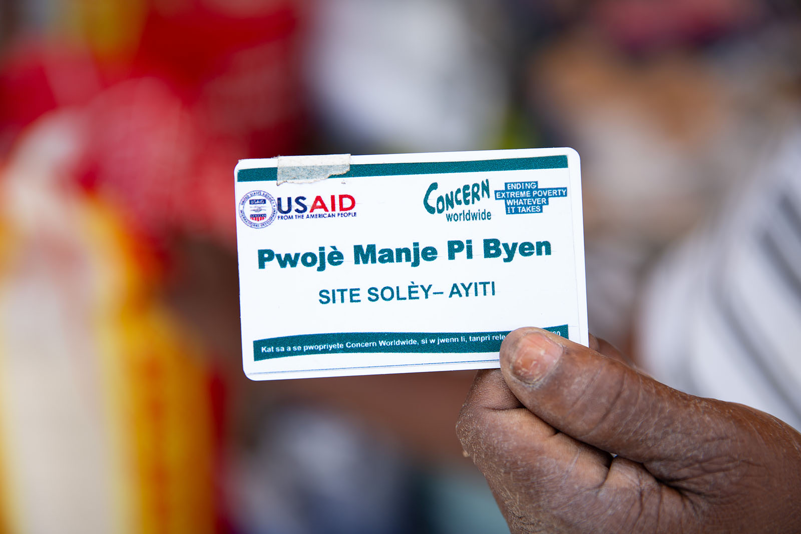 a e-payment card in haiti