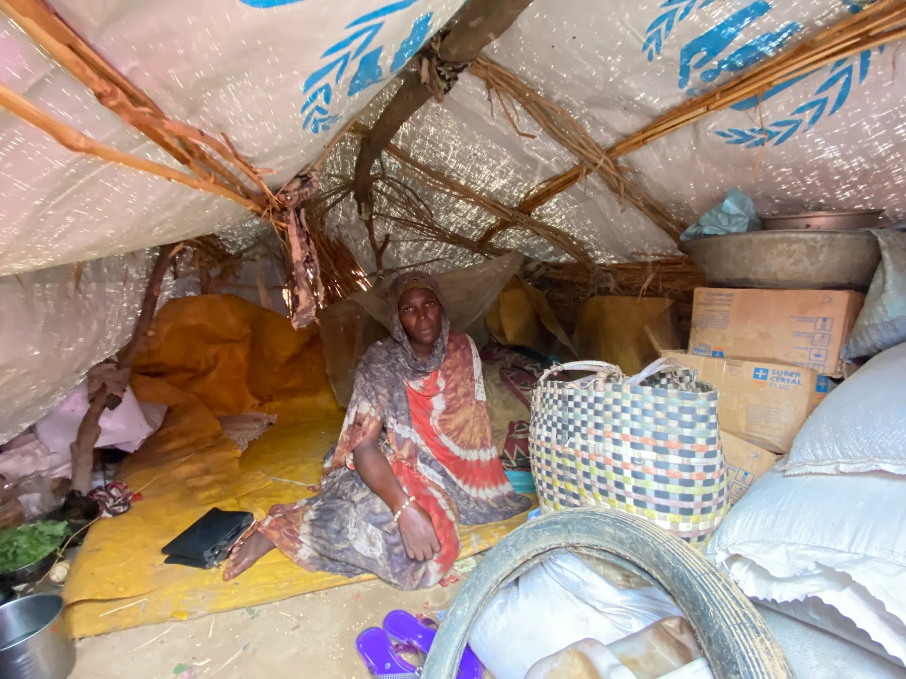 Fatima* (29) at a Chad refugee camp 2km from the Sudan-Chad border. (Photo: Reka Sztopa/Concern Worldwide)