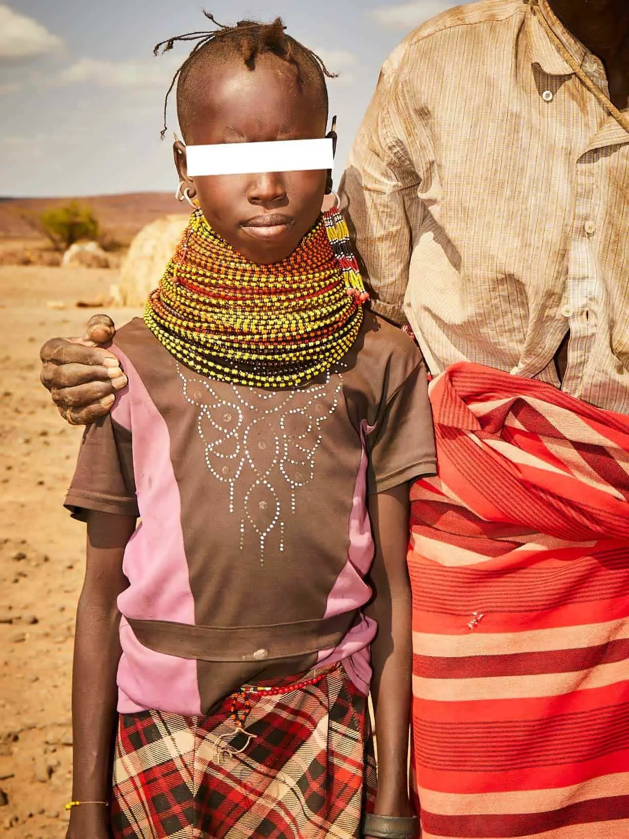 A child forced into marriage. A child forced into marriage.