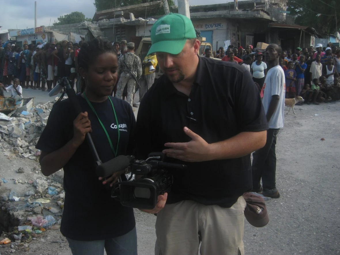 Ed Kenney and Katia Antoine, Bel Air community, Port au Prince. February, 2010.