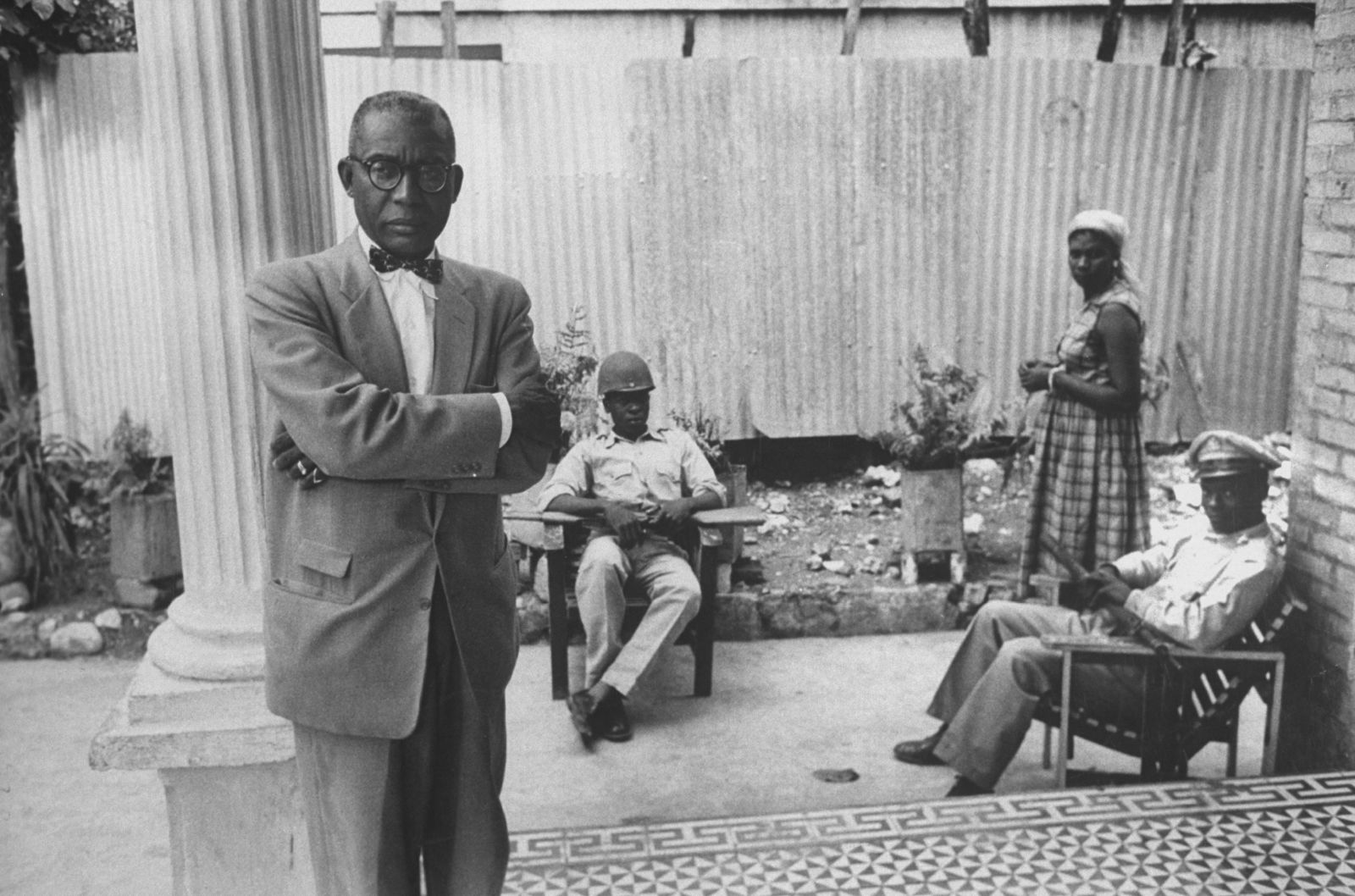 François Duvalier during his 1957 presidential campaign