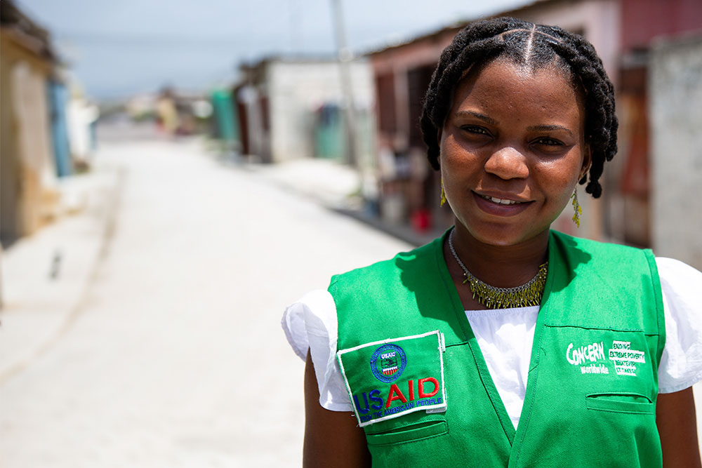 Concern staff member in Haiti