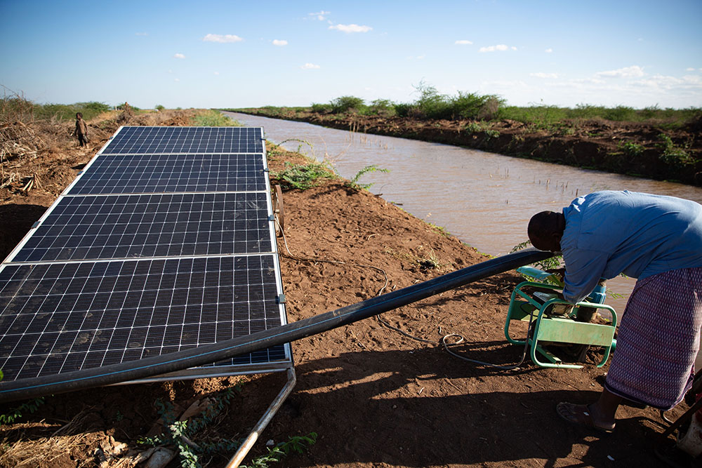 a solar water pump for irrigation