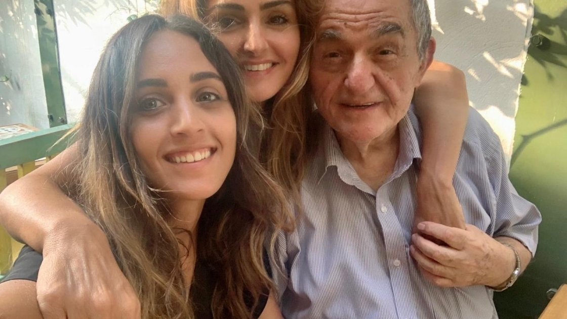 Tania with her mother and uncle in Beirut before the August 4, 2020 explosion
