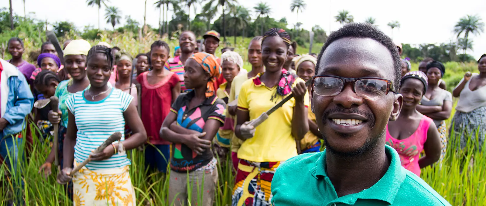 Group of farmers at a Concern field school in Liberia