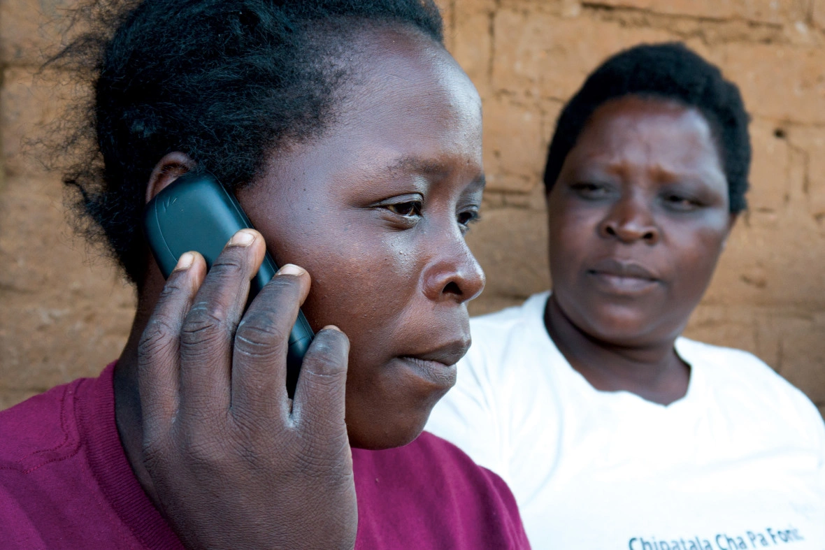 Callers dial the shortcode 59090 and are connected directly to health workers.
