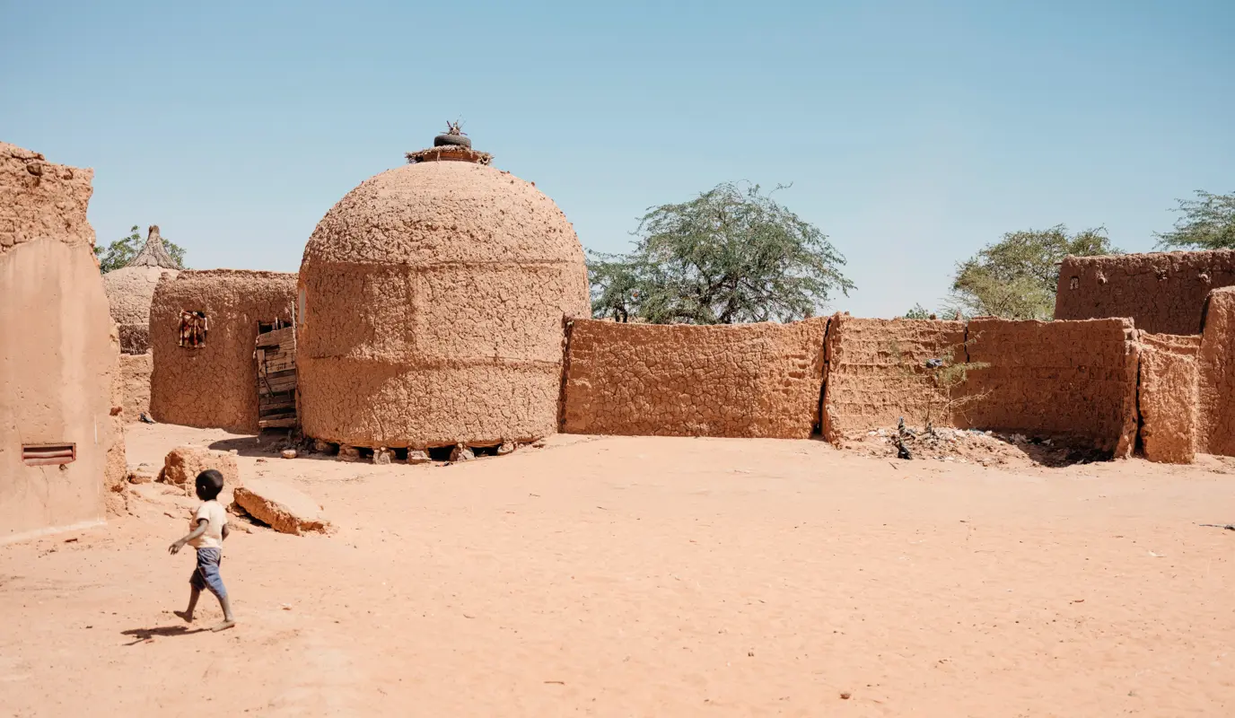 Views of the village of Zardana and the surrounding area, Niger.