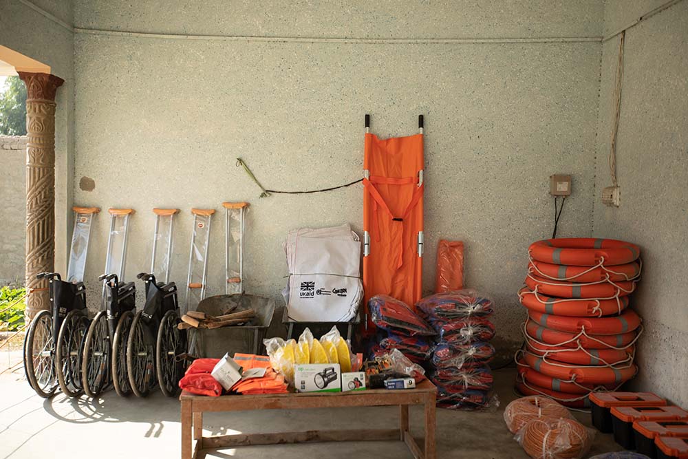Rescue equipment at the ready in Pakistan