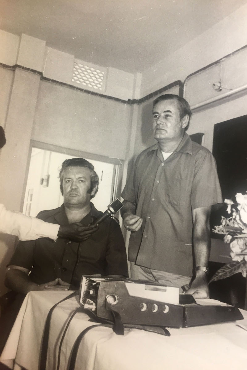 Frs. Aengus Finucane and Raymond Kennedy in Bangladesh, 1972