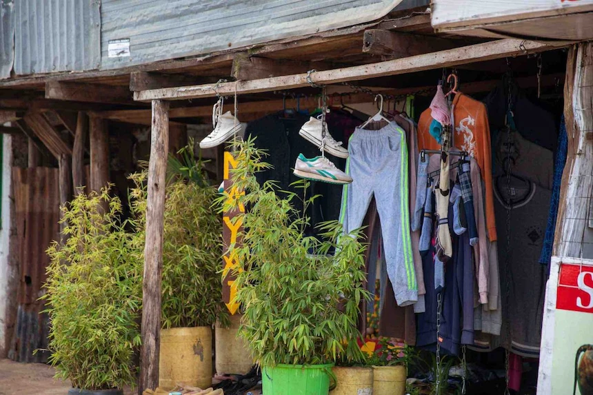 A small business in Kibera, Kenya.