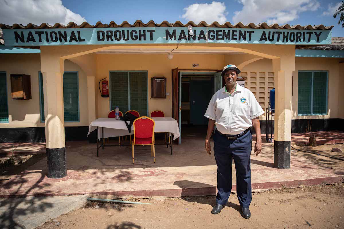 Abdi Musi, the Tana River County coordinator for the National Drought Management Agency, at his office in Hola, Tana River County in Eastern Kenya. Photo: Lisa Murray/Concern Worldwide