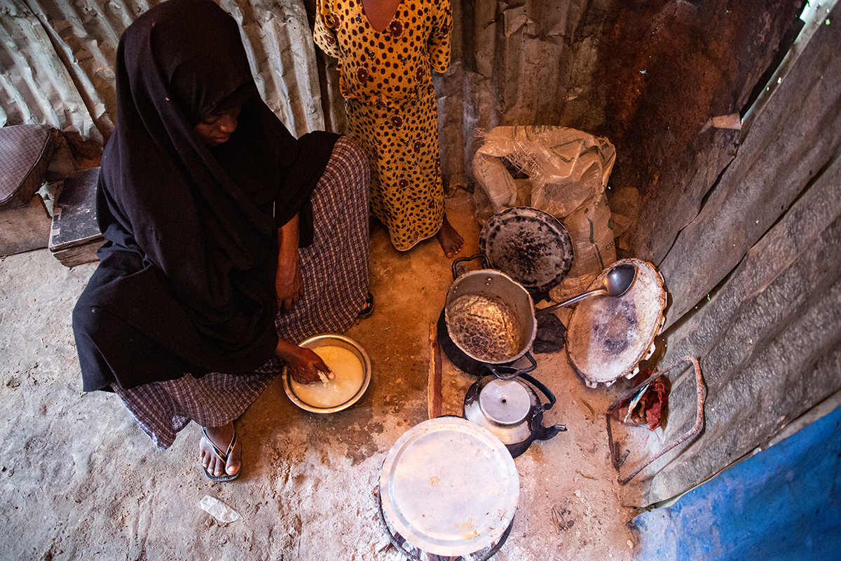 Rugiyo* and her family moved to a camp for internally-displaced people in Mogadishu after their crops failed due to the droughts. (Photo: Mustafa Saeed/Concern Worldwide)