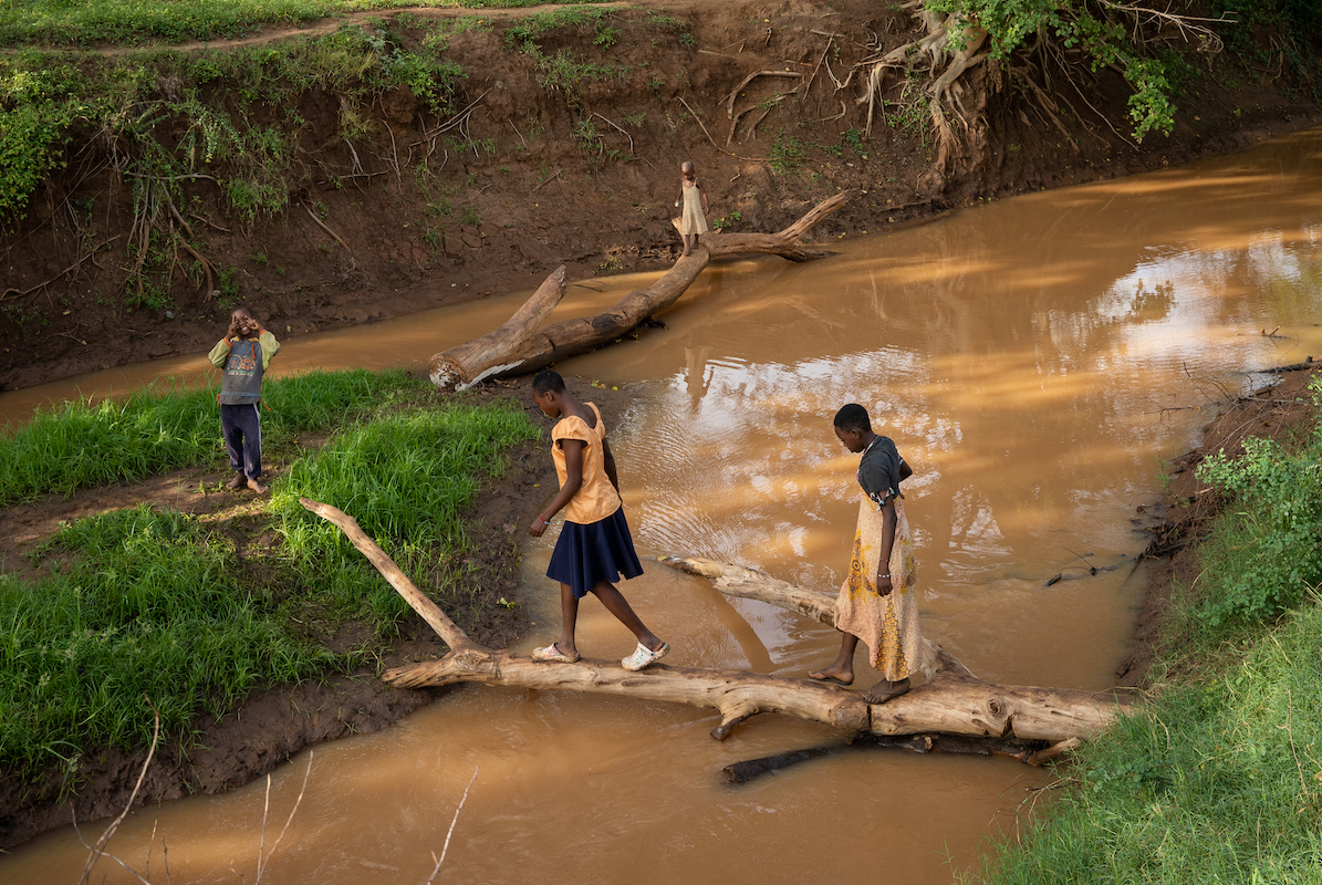 Aftermath of the 2023 floods in Kenya.