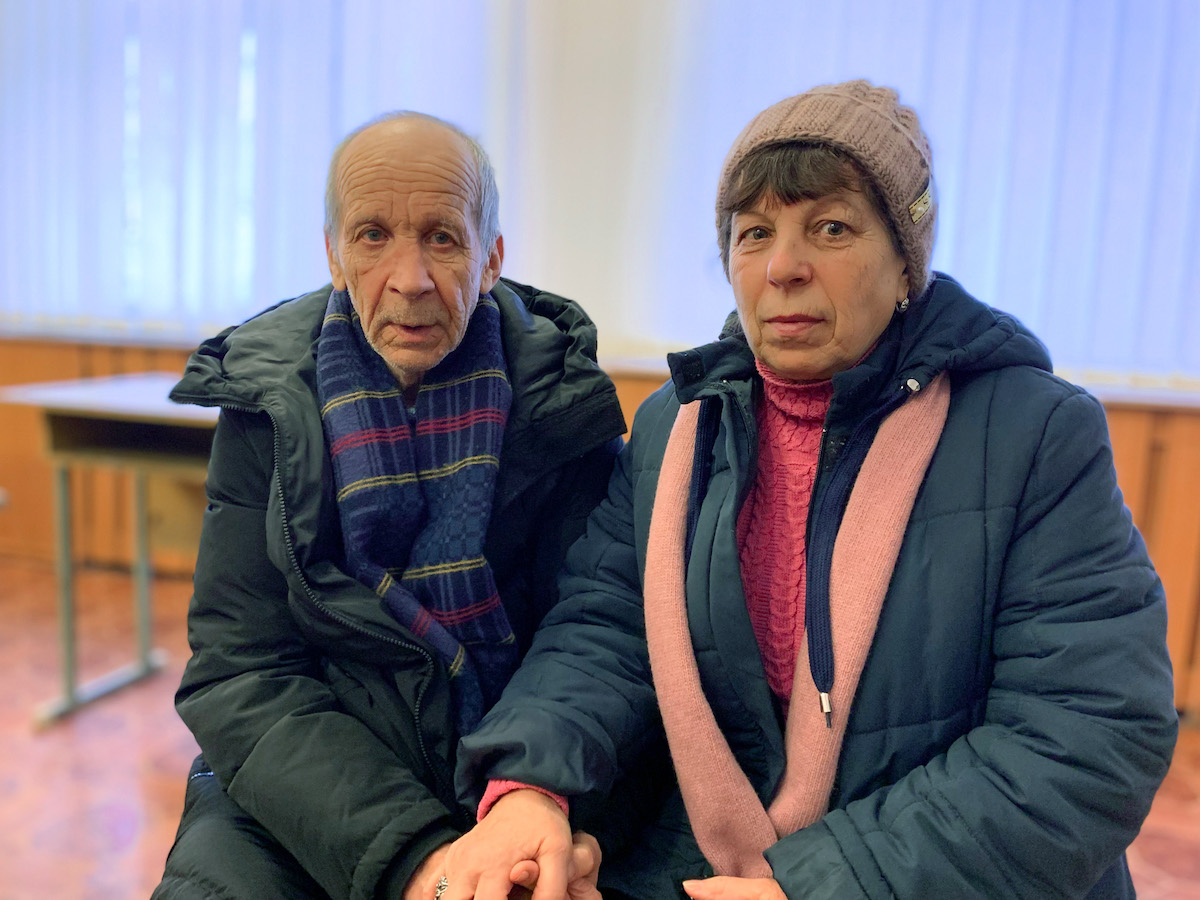 Olek* and Veronika*, photographed in Zaporizhzhia in February, 2023
