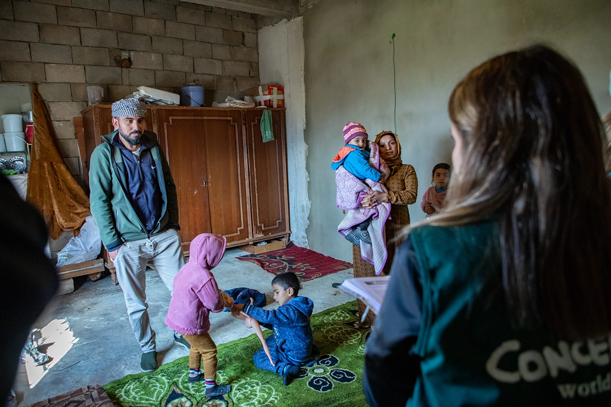 Syrian refugee Khaled* worked for a farmer in Lebanon in exchange for land to put a tent. The freezing cold temperatures have forced his family to rent a house in the town for the winter which they cannot afford. (Photo: Gavin Douglas/Concern Worldwide)
