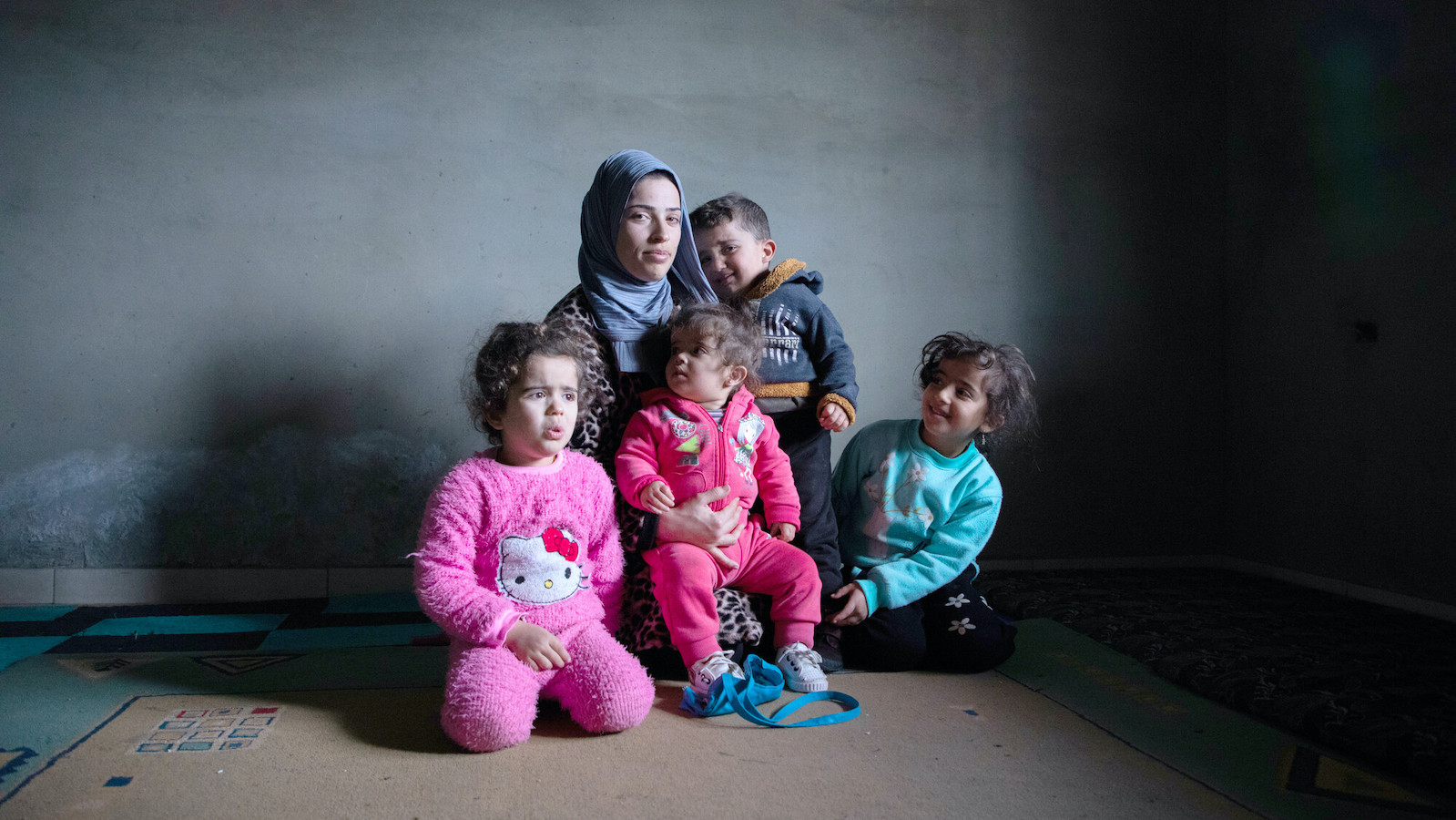 Sara* is a mother of four who lives in Halba. She used to live in Tripoli but lost the accommodation and became homeless. Photo: Gavin Douglas/Concern Worldwide