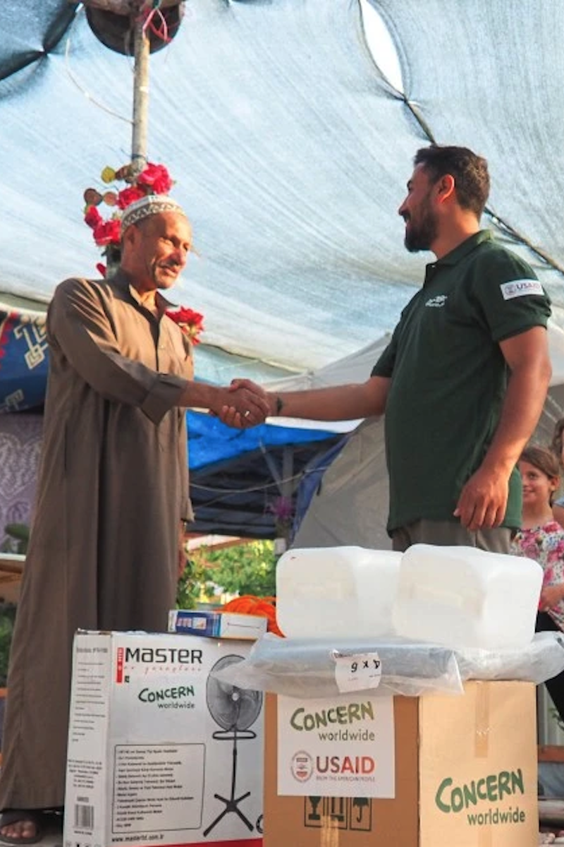 Suliman and his family are refugees from Syria, who lost their home in Turkiye during the February 2023 earthquake.