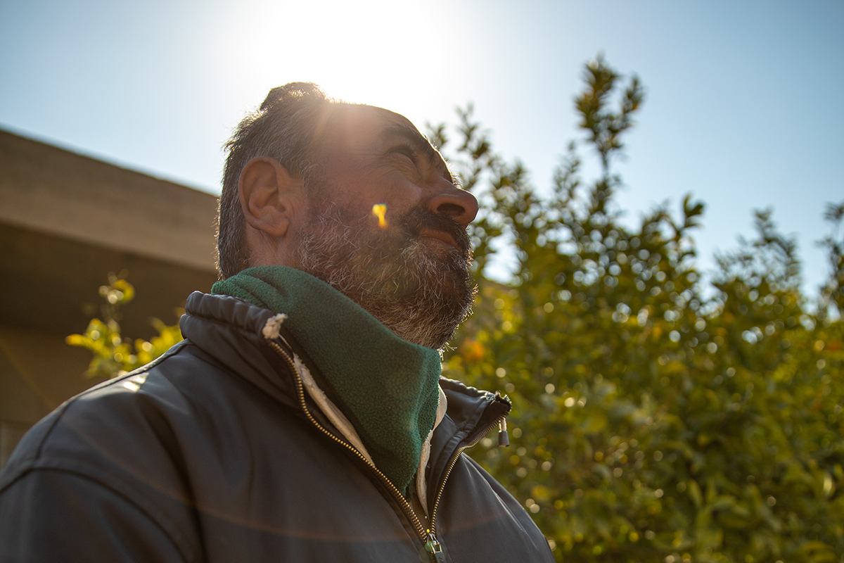 Talal* a Concern livelihoods program participant in Tabqa, Syria. (Photo: Gavin Douglas/Concern Worldwide)