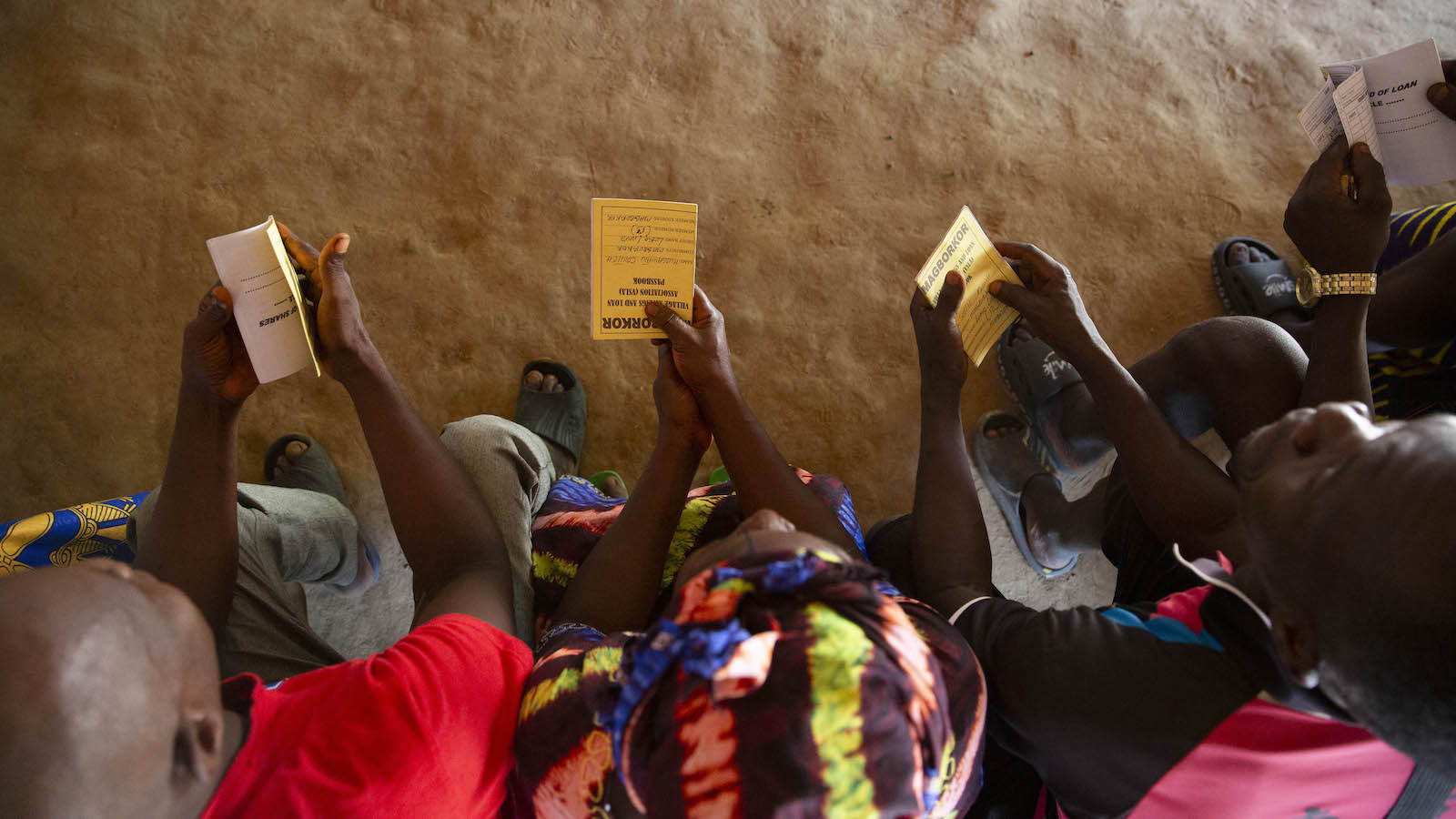 A VSLA meeting at Magborkorr in Sierra Leone. Photo: Kieran McConville/Concern Worldwide