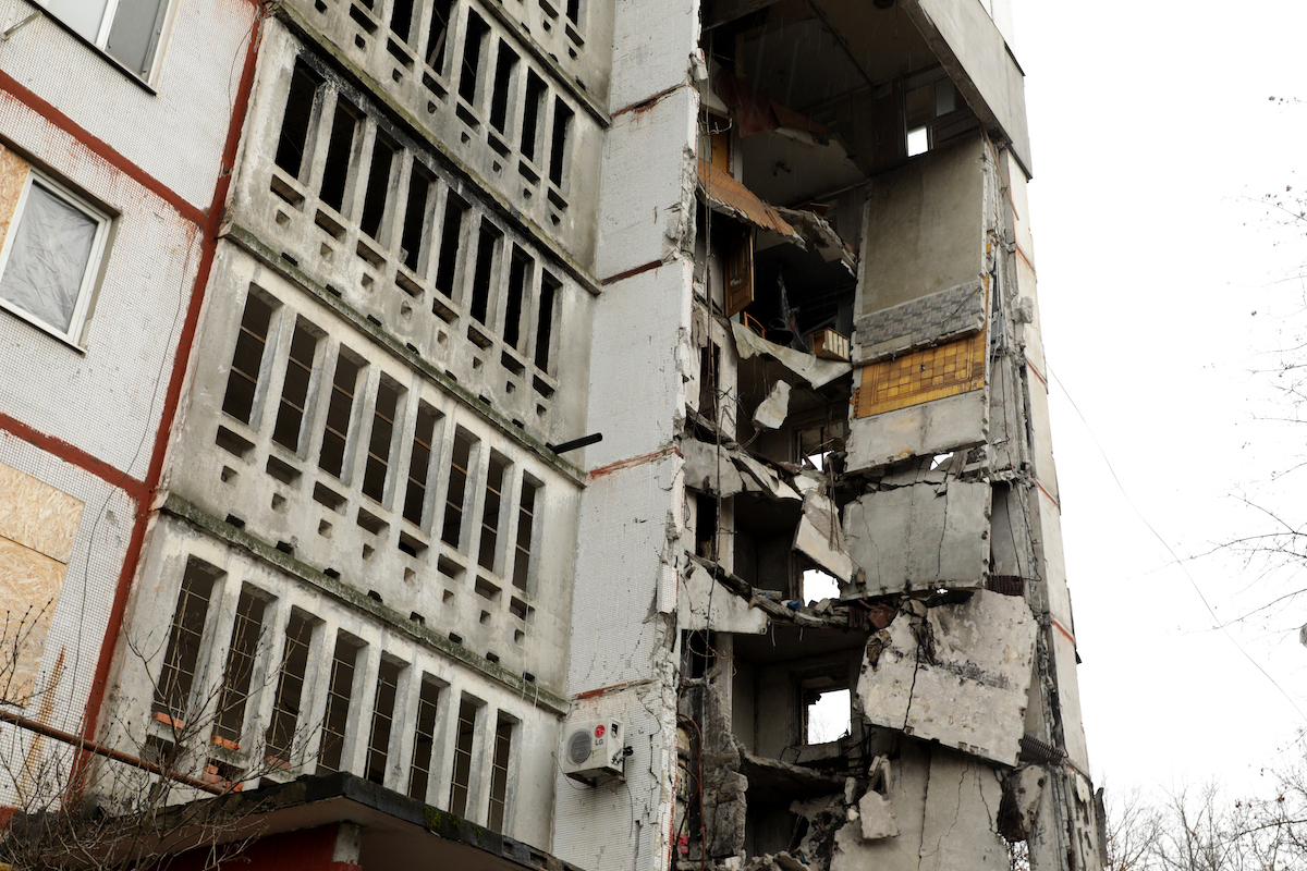 The aftermath of attacks in Kharkiv oblast, December 2025. (Photos: Jon Hozier-Byrne/Concern Worldwide)