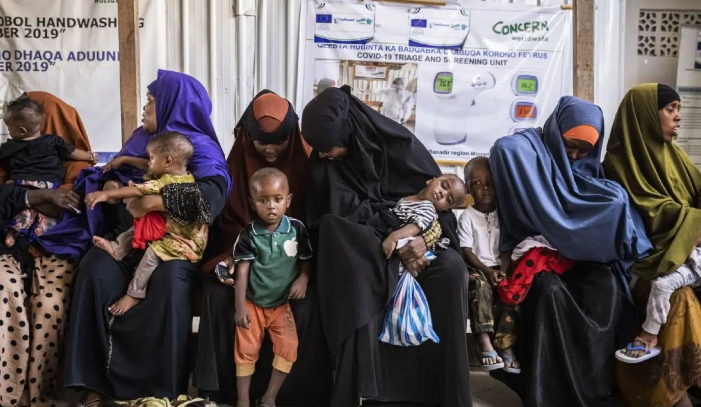 Nutrition clinic for women and children in Mogadishu, Somalia