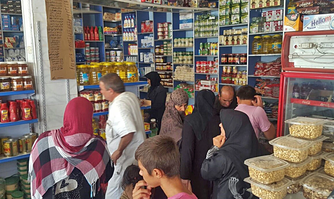 A shop in Northern Syria that accepts Concern food vouchers