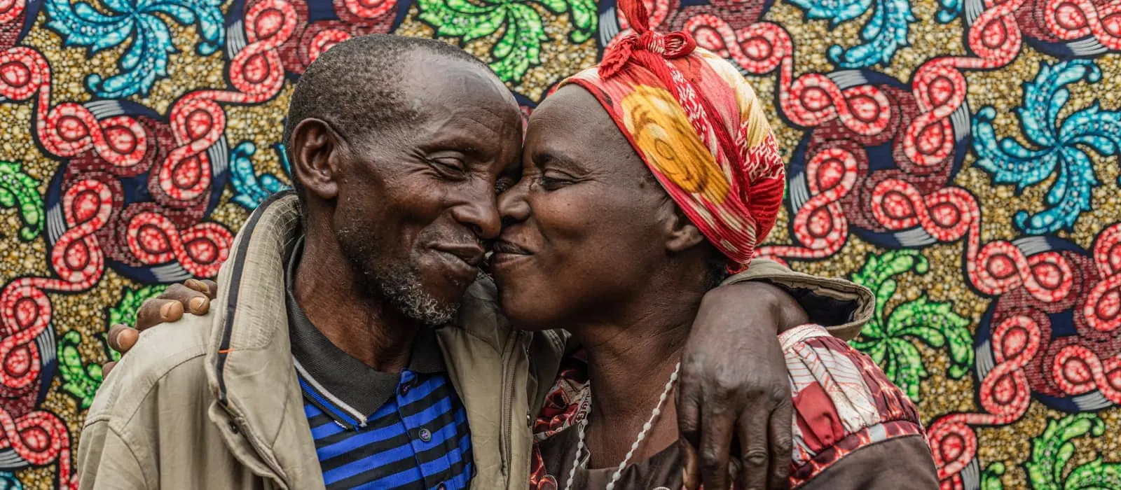 Couple Martin Bora Nyirageze and Mahitese Nyakabanzi. Parents of eight children and beneficiary of the project of economic recovery and gender and family in Birambizo.