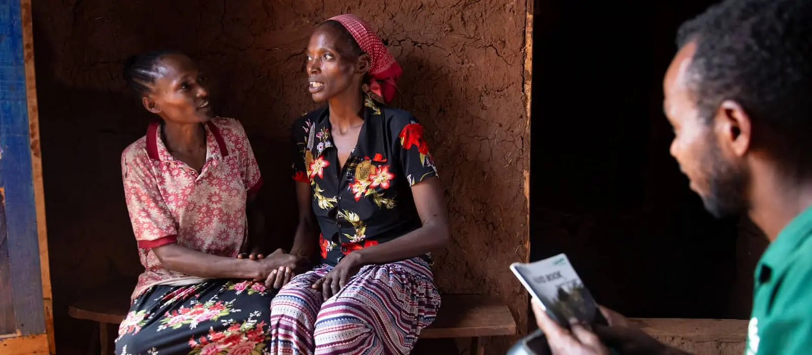 Two Ethiopian women at their home in SNNPR, Ethiopia.