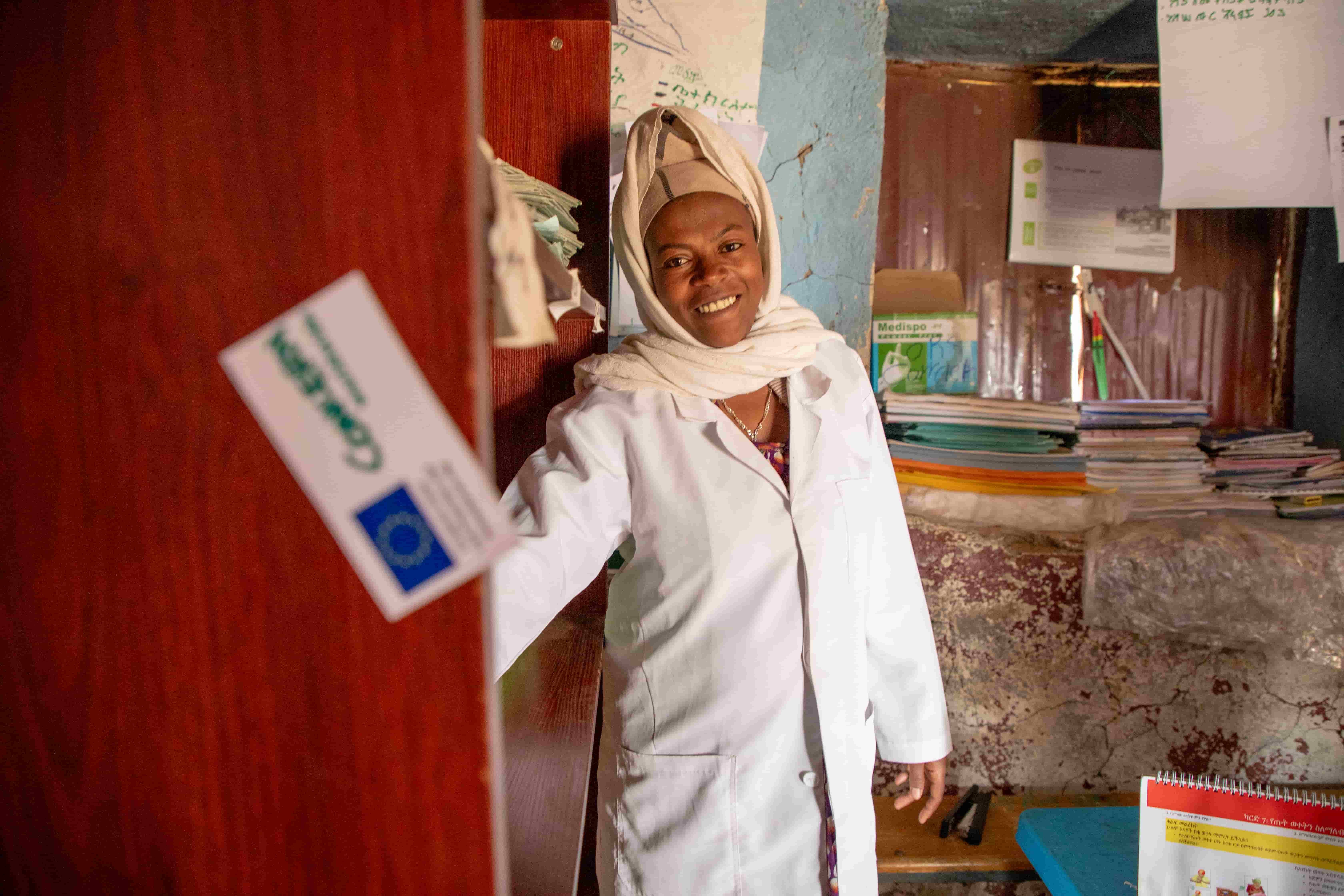 Taimy Belay is a Concern health extension worker specializing in nutrition and healthcare initiatives for mothers and children at Liware Health Post in Beyeda, Amhara. (Photo: Eugene Ikua/Concern Worldwide)