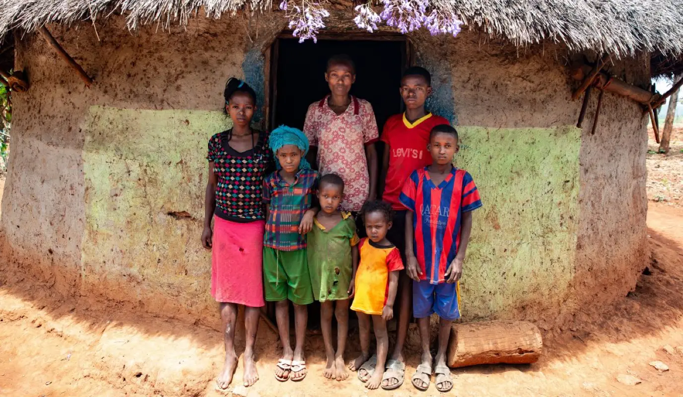 A family in Ethiopia